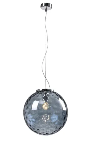 Светильник подвесной MAYO SP1 D300 CHROME/GREEN Crystal Lux прозрачный 1 лампа, основание хром в стиле современный шар фото 2